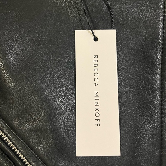 NWT Rebecca Minkoff Moto Jacket Black Medium - Picture 12 of 13